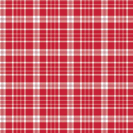 American Beauty Red Plaid Fabric