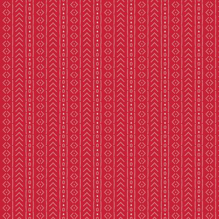 American Beauty Red Stripe Fabric