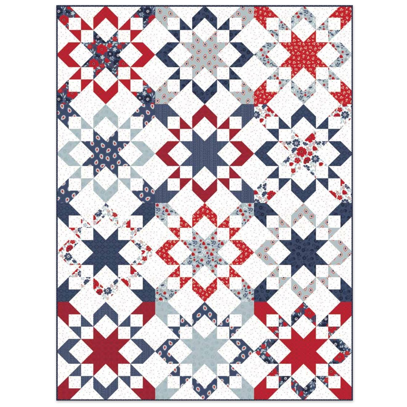 American Beauty Starly Quilt Kit-Riley Blake Fabrics-My Favorite Quilt Store