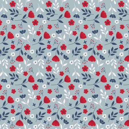 American Beauty Storm Floral Fabric-Riley Blake Fabrics-My Favorite Quilt Store