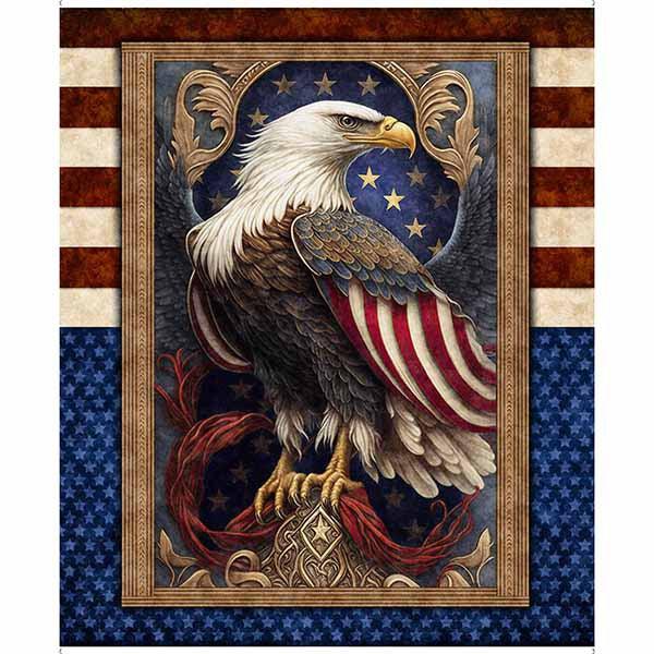 American Spirit Multi Patriotic Eagle 36" Panel