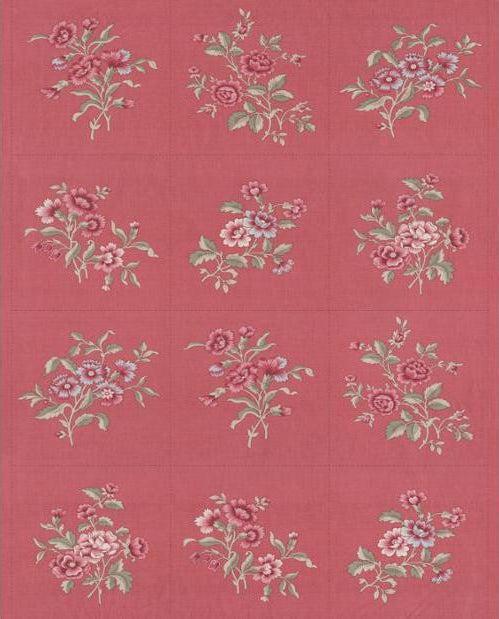 Antoinette Faded Red Floral 36" Panel-Moda Fabrics-My Favorite Quilt Store
