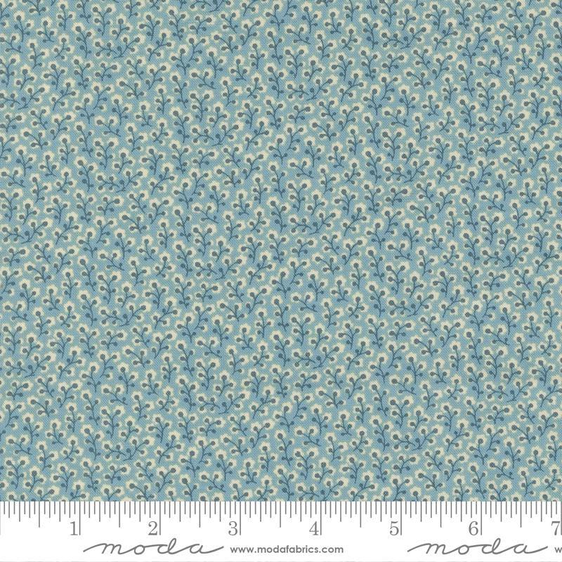Antoinette French Blue Dauphine Blende Fabric-Moda Fabrics-My Favorite Quilt Store