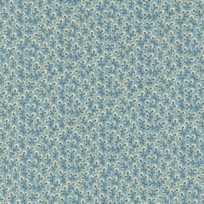 Antoinette French Blue Dauphine Blende Fabric