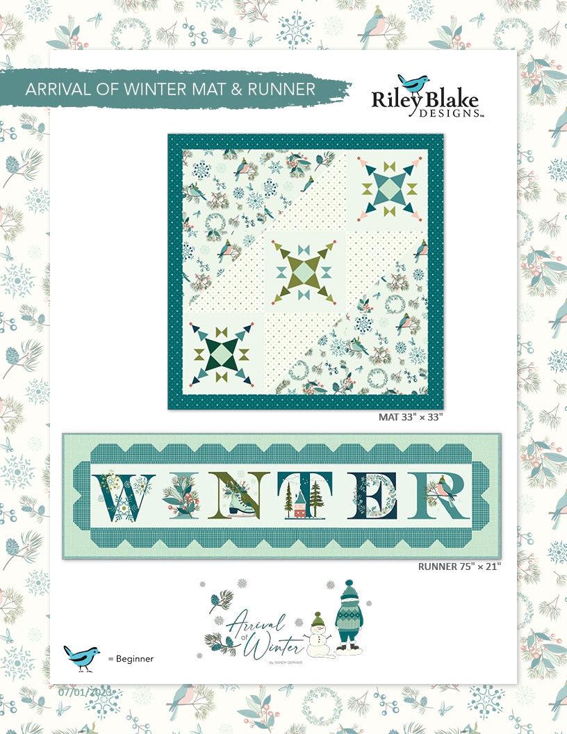 Arrival of Winter Mat and Runner - Free Digital Download-Riley Blake Fabrics-My Favorite Quilt Store