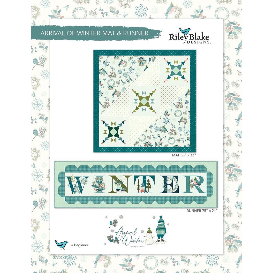 Arrival of Winter Mat and Runner - Free Digital Download-Riley Blake Fabrics-My Favorite Quilt Store