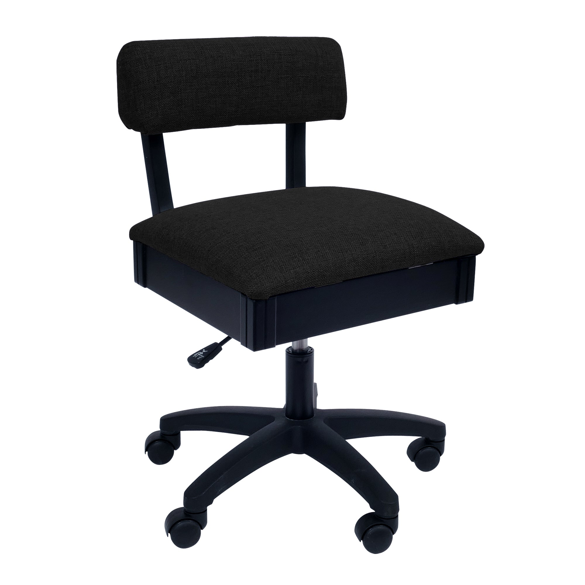 Arrow Height Adjustable Hydraulic Sewing Chair - Baroness Black