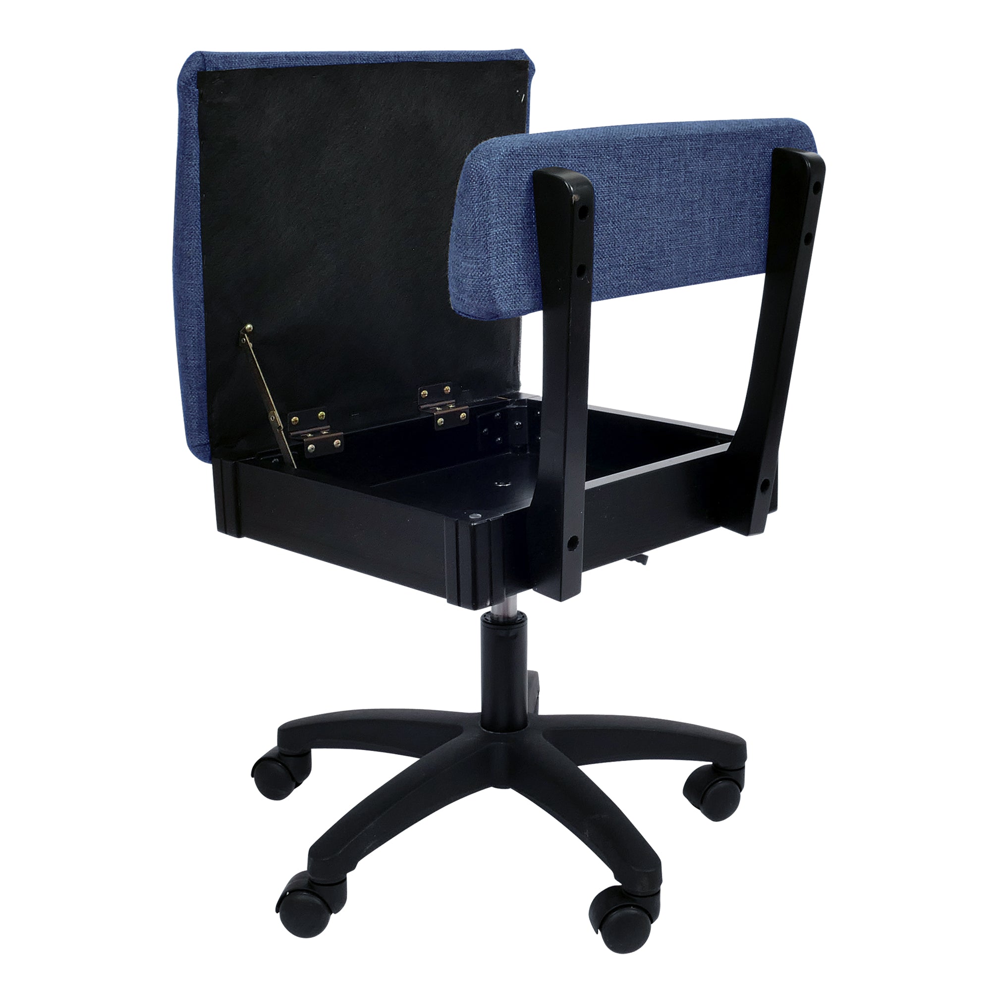 Arrow Height Adjustable Hydraulic Sewing Chair - Duchess Blue-Arrow Classic Sewing Furniture-My Favorite Quilt Store
