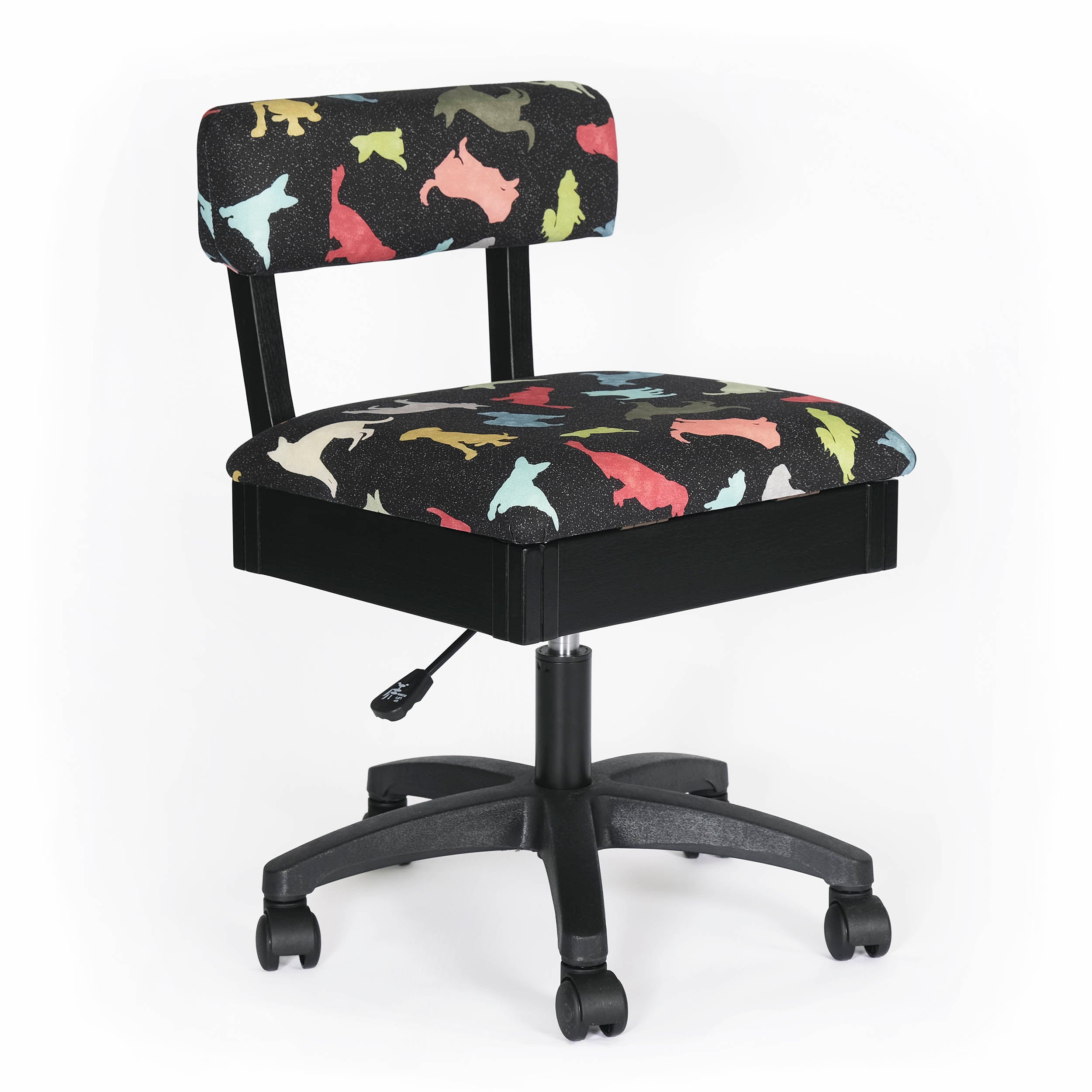 Arrow Height Adjustable Hydraulic Sewing Chair - Good Dog-Arrow Classic Sewing Furniture-My Favorite Quilt Store