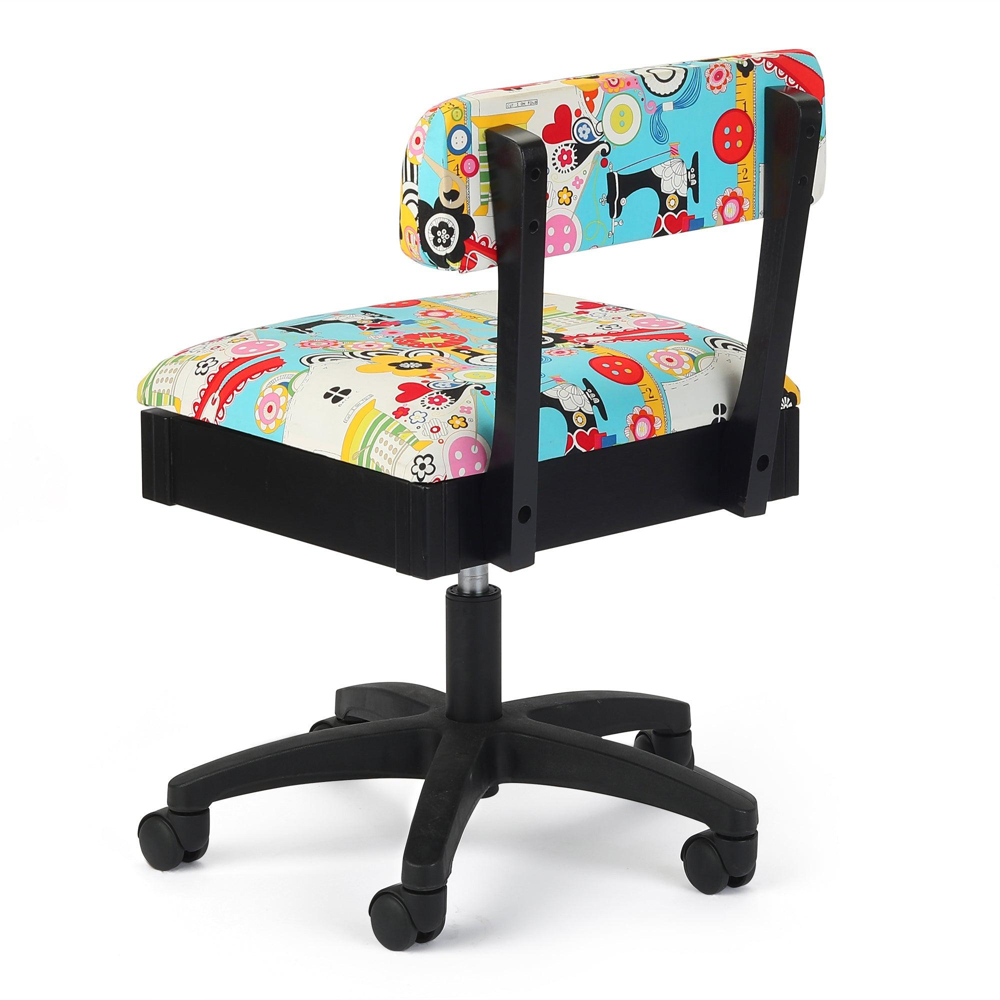 Arrow Height Adjustable Hydraulic Sewing Chair - Sew Wow-Arrow Classic Sewing Furniture-My Favorite Quilt Store