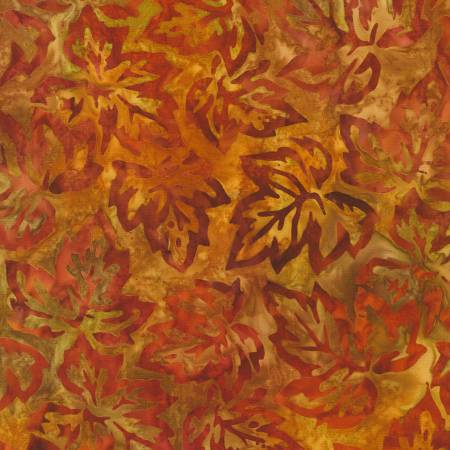 Artisan Batiks Autumn Skies Autumn Leaves Batik Fabric-Robert Kaufman-My Favorite Quilt Store