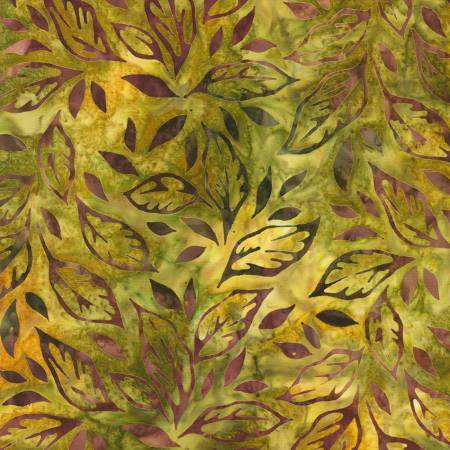 Artisan Batiks Autumn Skies Harvest Leaves Batik Fabric