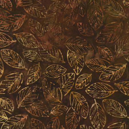 Artisan Batiks Autumn Skies Redwood Leaves Batik Fabric