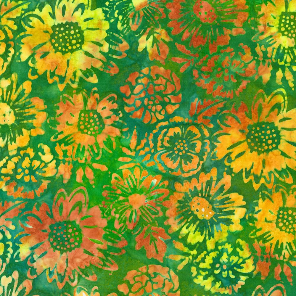 Artisan Batiks Bees and Flowers Garden Flowers Fabric-Robert Kaufman-My Favorite Quilt Store