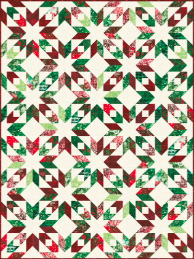 Artisan Batiks Colors of Christmas Same Sky Quilt Kit-Robert Kaufman-My Favorite Quilt Store