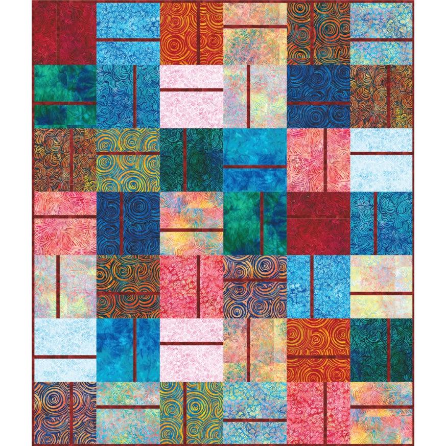 Artisan Batiks Energy Geos Ascot Quilt Kit