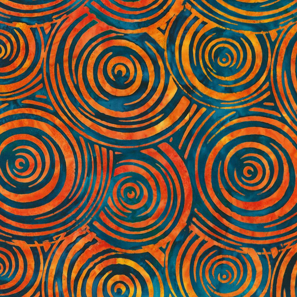 Artisan Batiks Energy Geos Sunset Swirls Fabric-Robert Kaufman-My Favorite Quilt Store