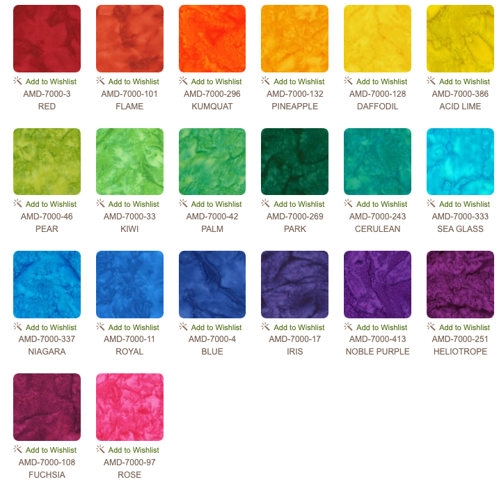 Artisan Batiks Prisma Dyes Bright Rainbow 5" Charm Pack-Robert Kaufman-My Favorite Quilt Store