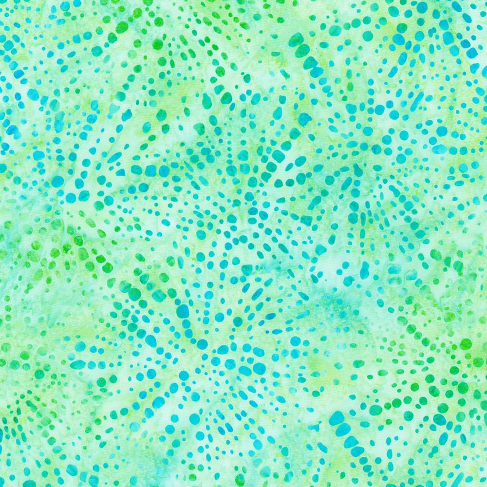 Artisan Batiks Seashore Seafoam Dot Batik Fabric-Robert Kaufman-My Favorite Quilt Store