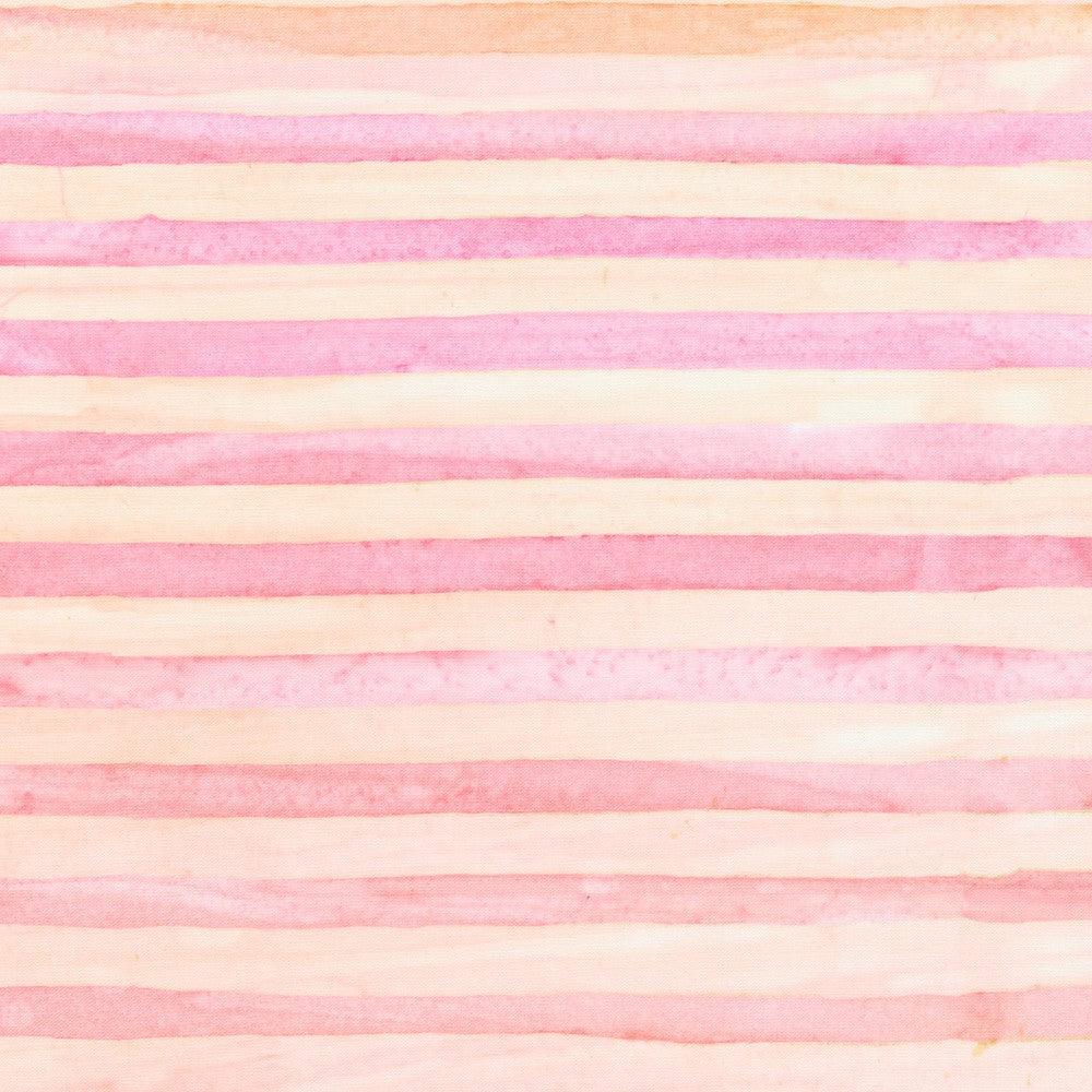 Artisan Batiks:World of Stripes Pink Batik Fabric