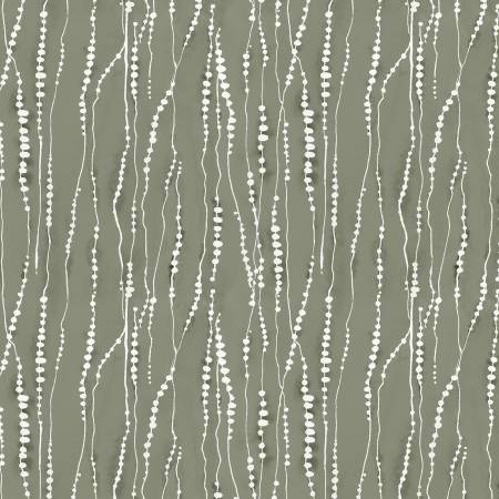 Au Naturel Green Dotted Stripe Fabric-Wilmington Prints-My Favorite Quilt Store