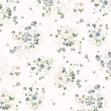 Au Naturel Ivory Large Floral Fabric-Wilmington Prints-My Favorite Quilt Store