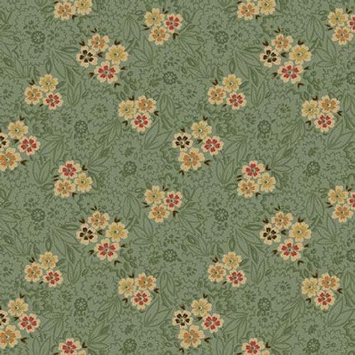 Autumn Farmhouse Aqua Scatter Garden Fabric