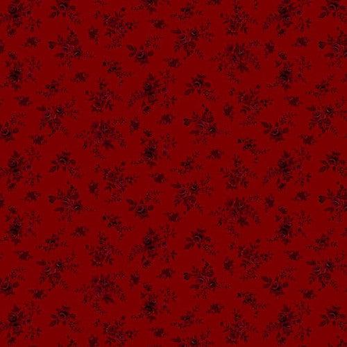 Autumn Farmhouse Red Floral Fabric-Henry Glass Fabrics-My Favorite Quilt Store