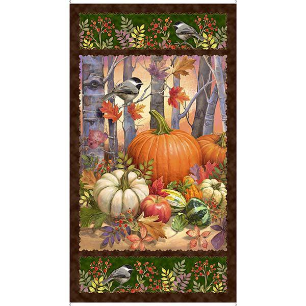 Autumn Forest Multi Harvest Panel 24"-QT Fabrics-My Favorite Quilt Store