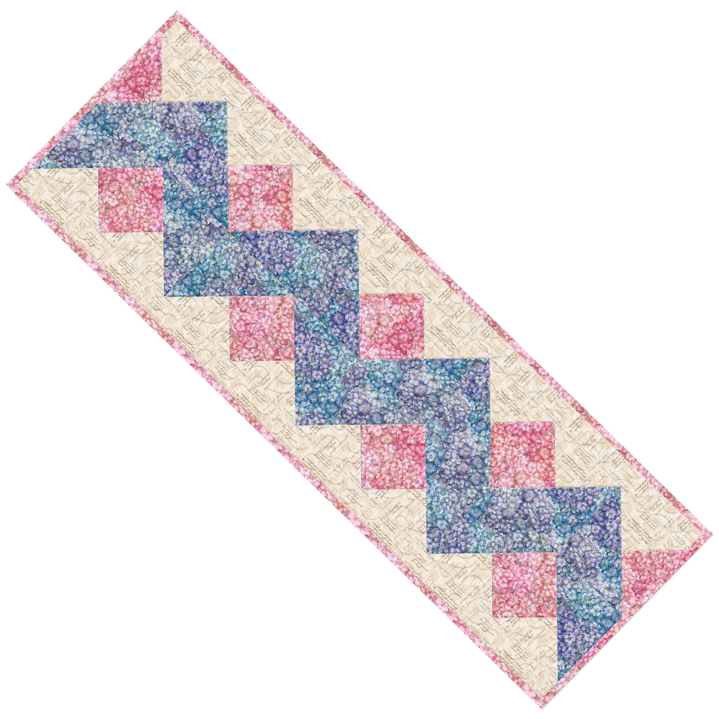 BASIC Runner #1 - Zig Zag Table Runner Project - Free Digital Download-Wilmington Prints-My Favorite Quilt Store