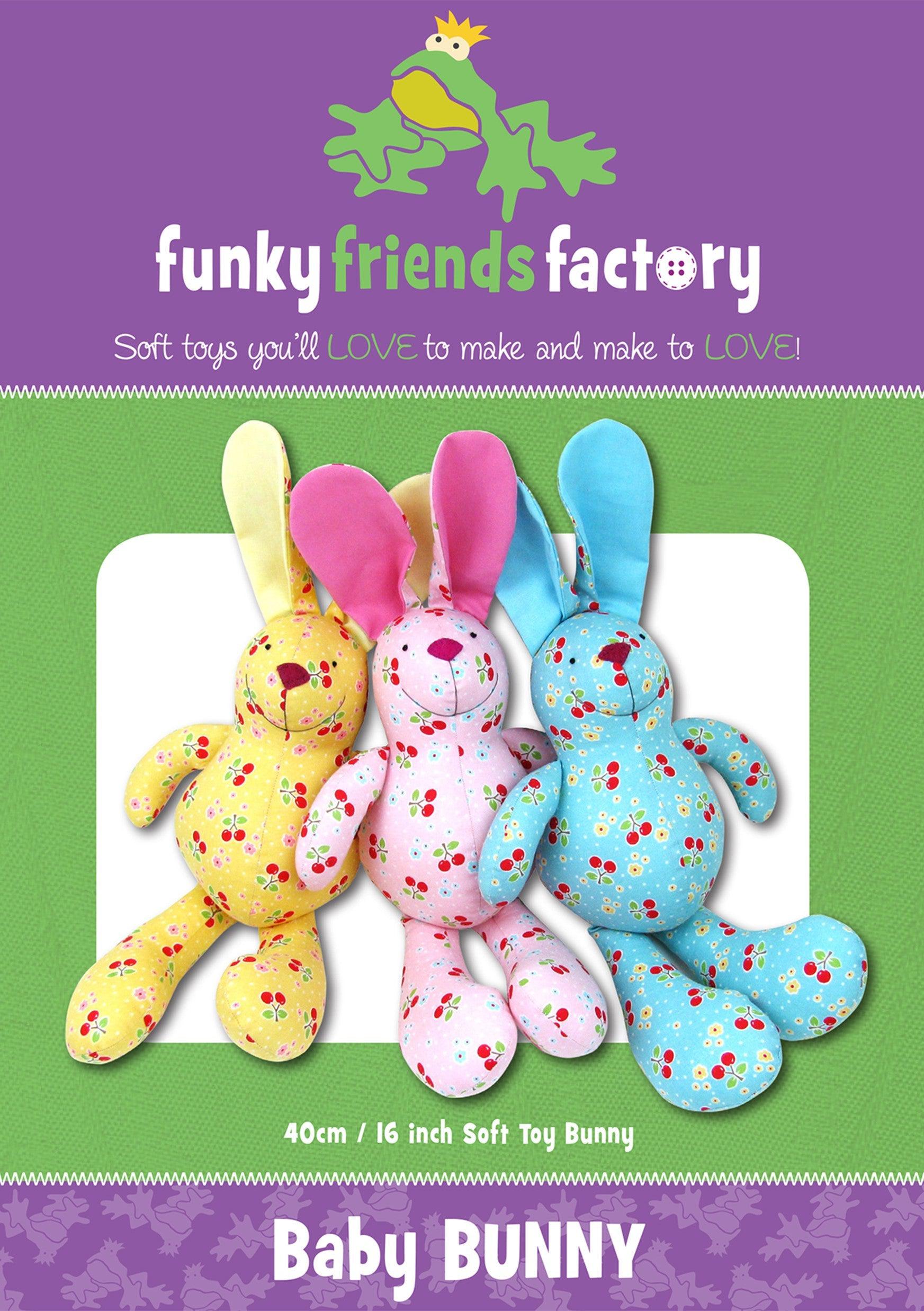 Baby Bunny Funky Friends Factory Pattern-Funky Friends Factory-My Favorite Quilt Store