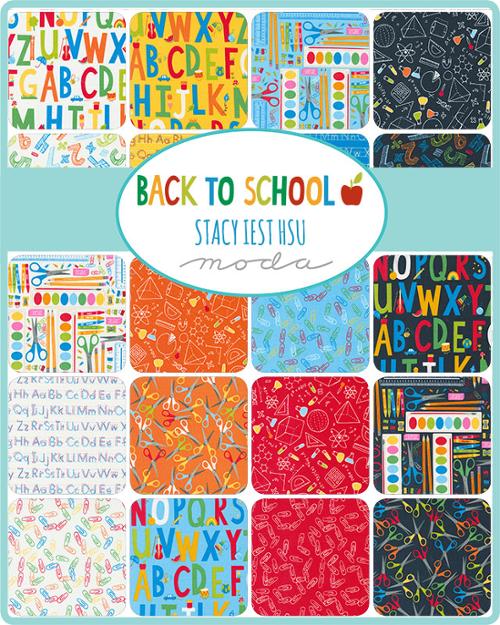 Back to School 2.5" Mini Charm Pack 42pc.-Moda Fabrics-My Favorite Quilt Store