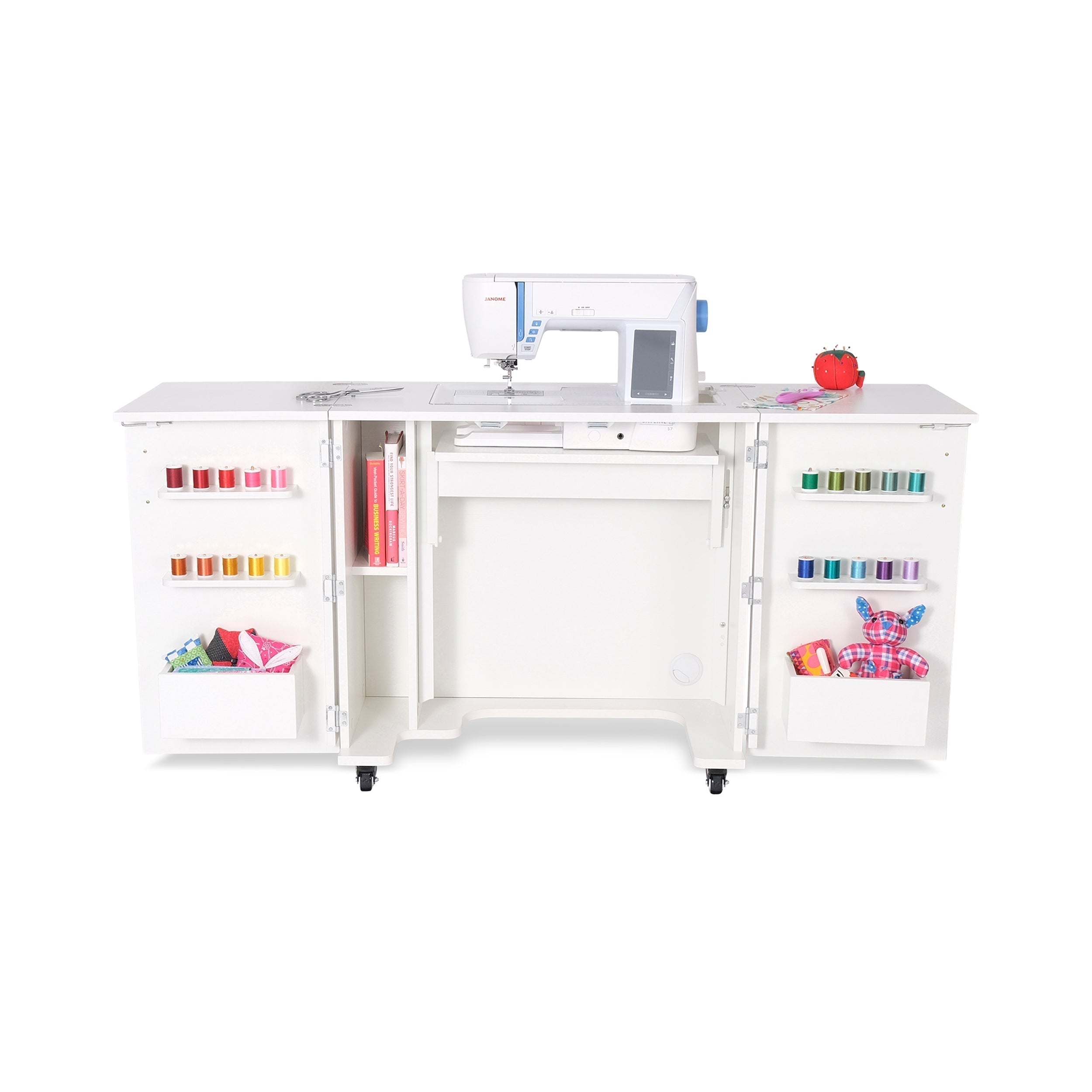 Bandicoot Sewing Cabinet Ash White-Kangaroo Sewing Furniture-My Favorite Quilt Store