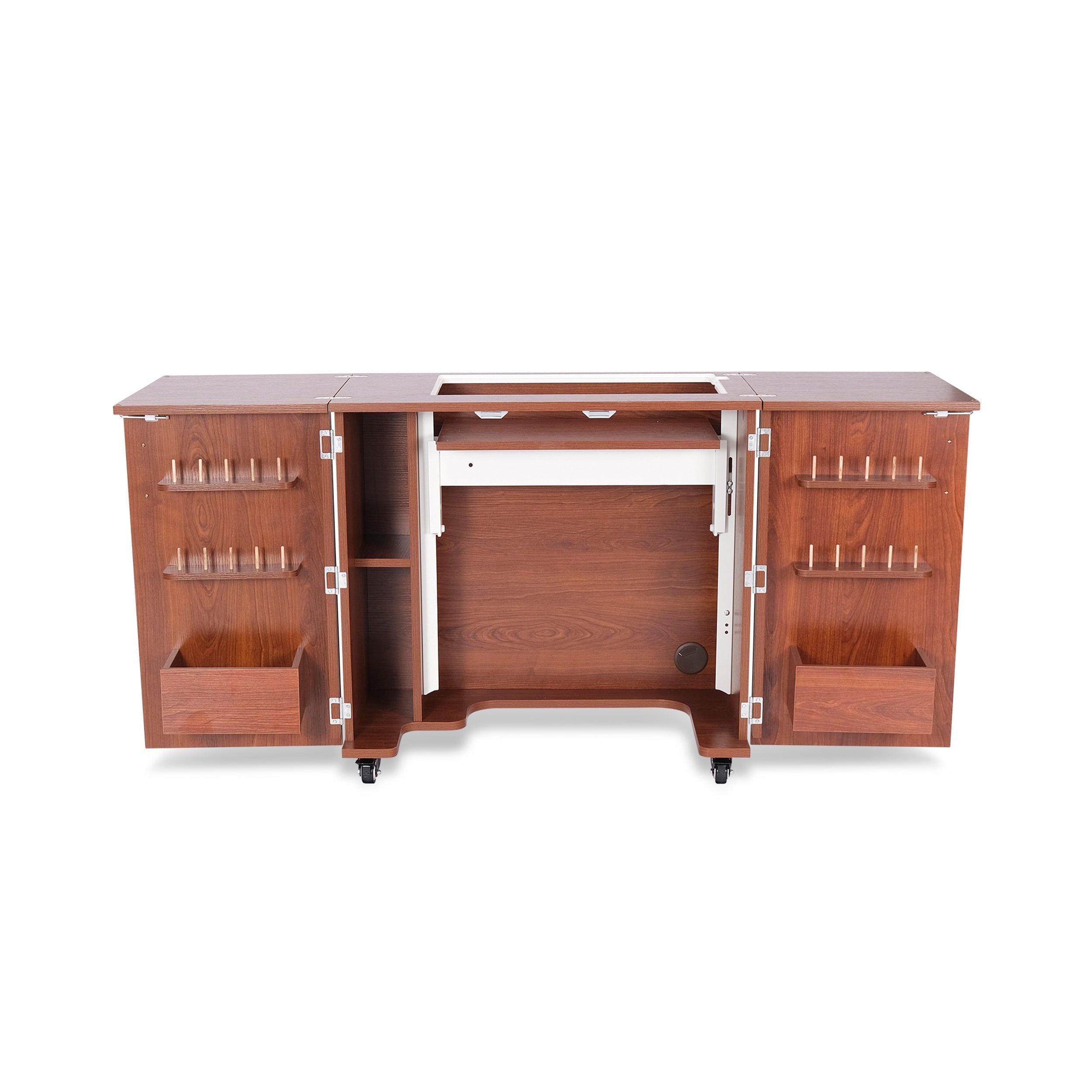 Bandicoot Sewing Cabinet Teak-Kangaroo Sewing Furniture-My Favorite Quilt Store