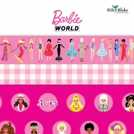 Barbie™ World Fat Quarter Bundle 18pc.-Riley Blake Fabrics-My Favorite Quilt Store