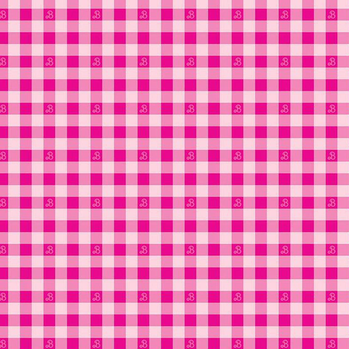 Barbie™ World Hot Pink Gingham Fabric-Riley Blake Fabrics-My Favorite Quilt Store
