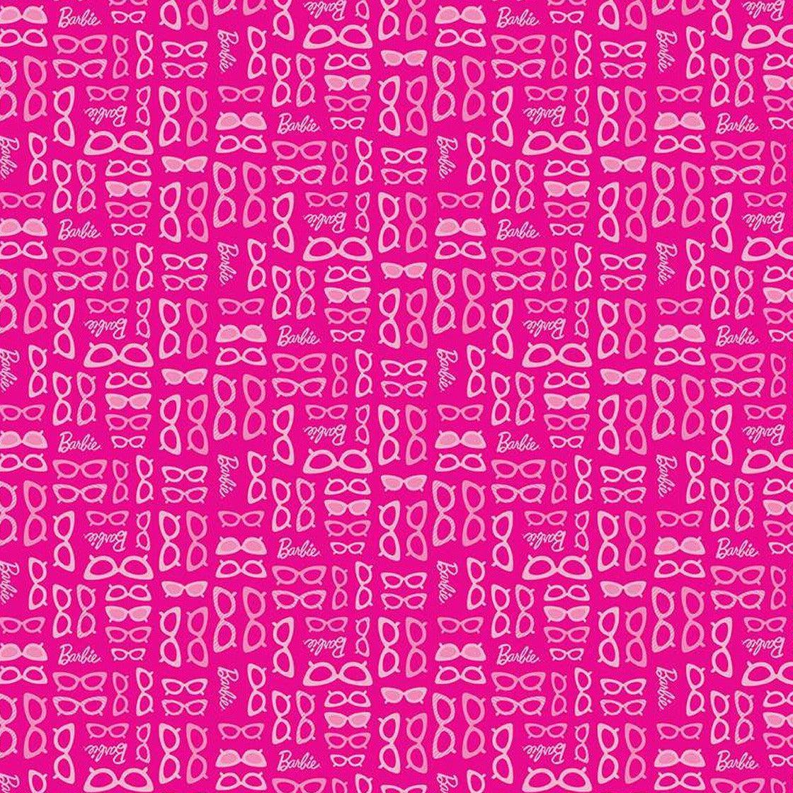 Barbie™ World Hot Pink Glasses Fabric-Riley Blake Fabrics-My Favorite Quilt Store