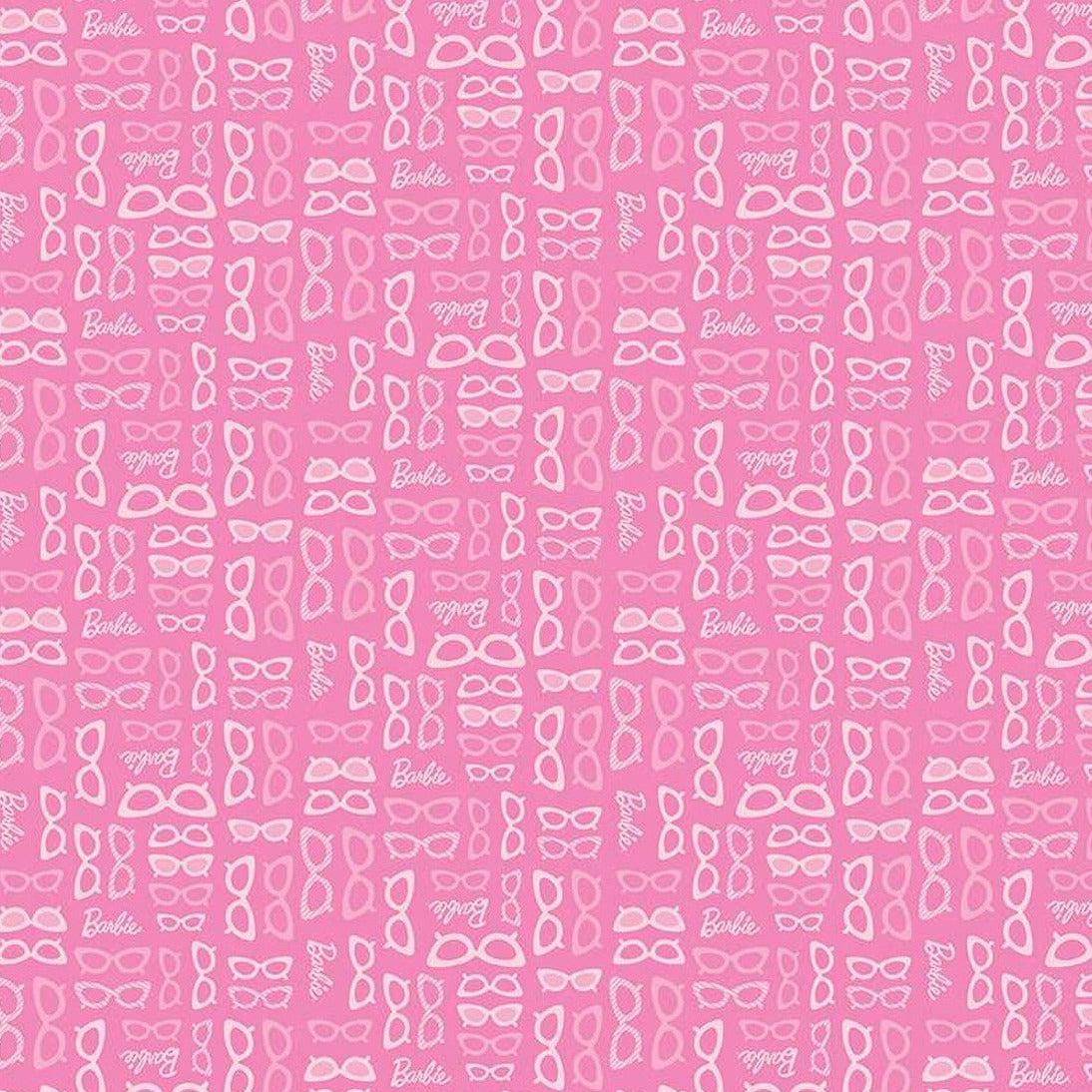 Barbie™ World Medium Pink Glasses Fabric