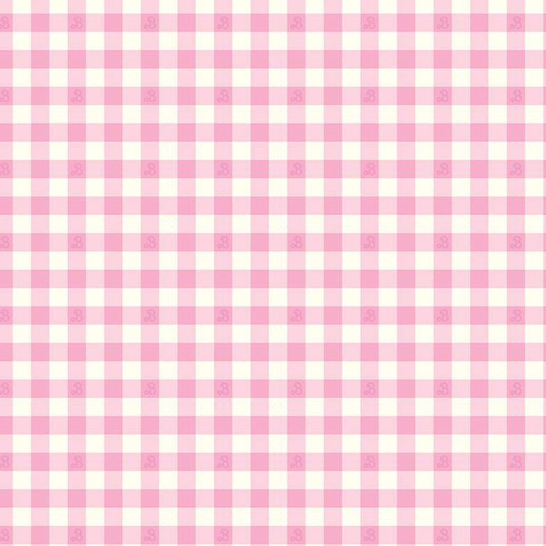 Barbie™ World Pink Gingham Fabric-Riley Blake Fabrics-My Favorite Quilt Store