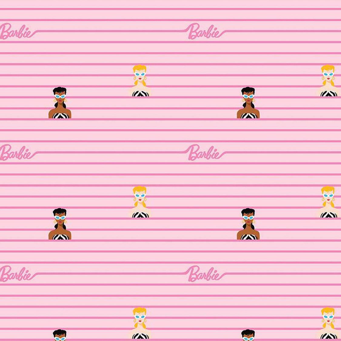 Barbie™ World Pink Stripe Fabric