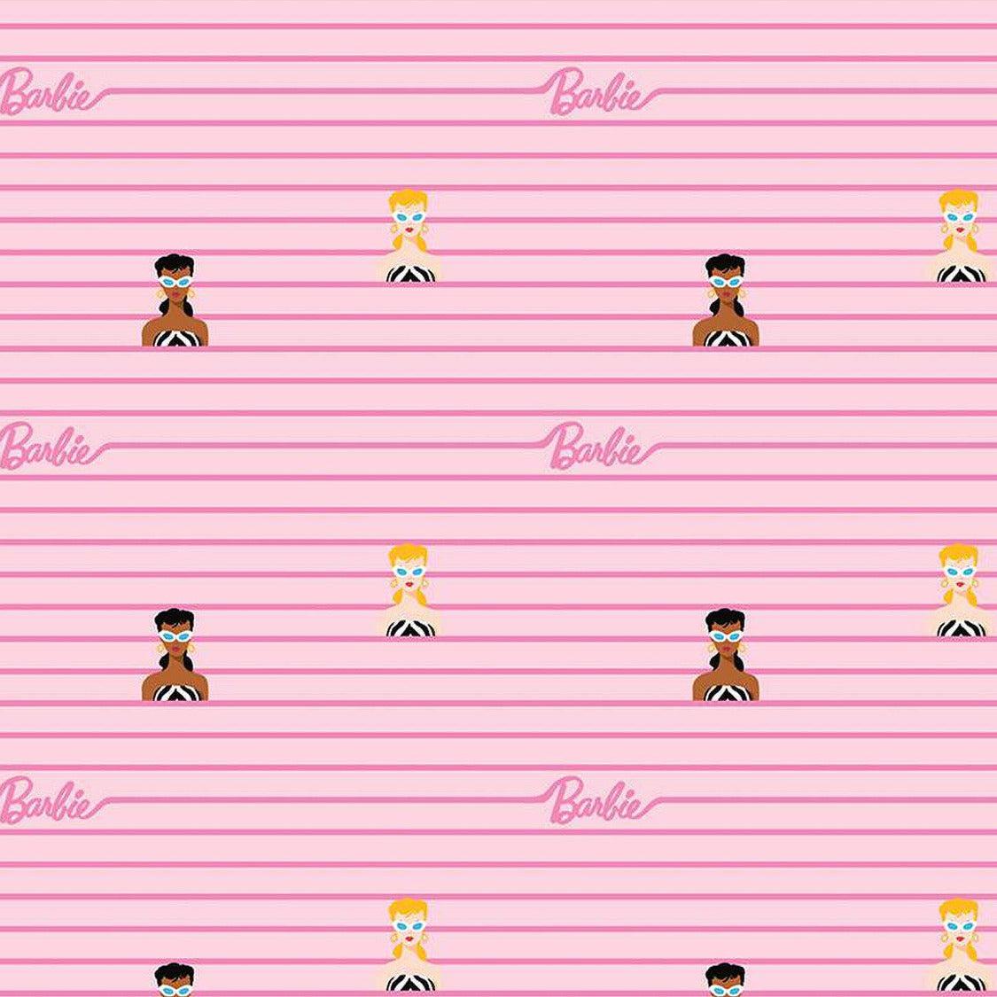 Barbie™ World Pink Stripe Fabric-Riley Blake Fabrics-My Favorite Quilt Store