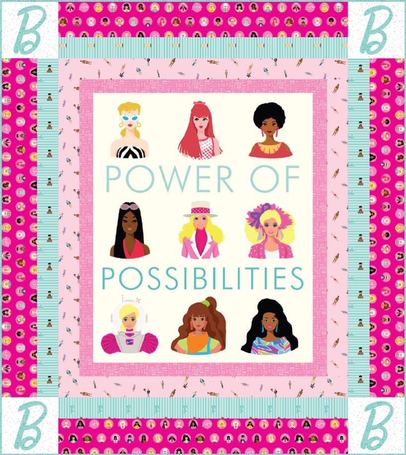 Barbie™ World Power of Barbie™ Panel Quilt Kit-Riley Blake Fabrics-My Favorite Quilt Store