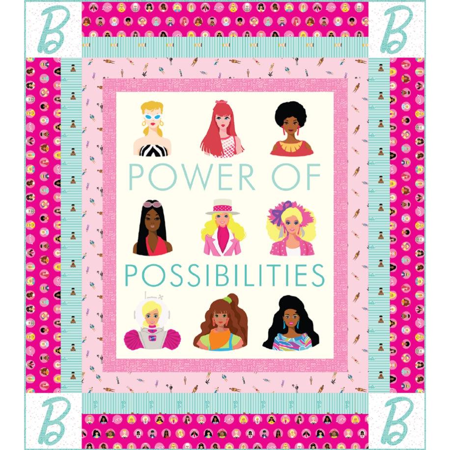 Barbie™ World Power of Barbie™ Panel Quilt Kit-Riley Blake Fabrics-My Favorite Quilt Store