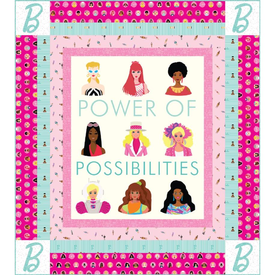 Barbie™  World Power of Barbie™  Panel Quilt Kit