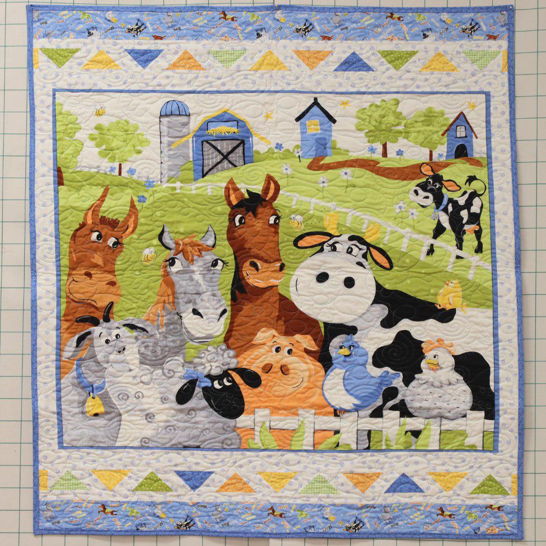 Barnyard Blues Moo Crew Quilt Kit-Susybee-My Favorite Quilt Store