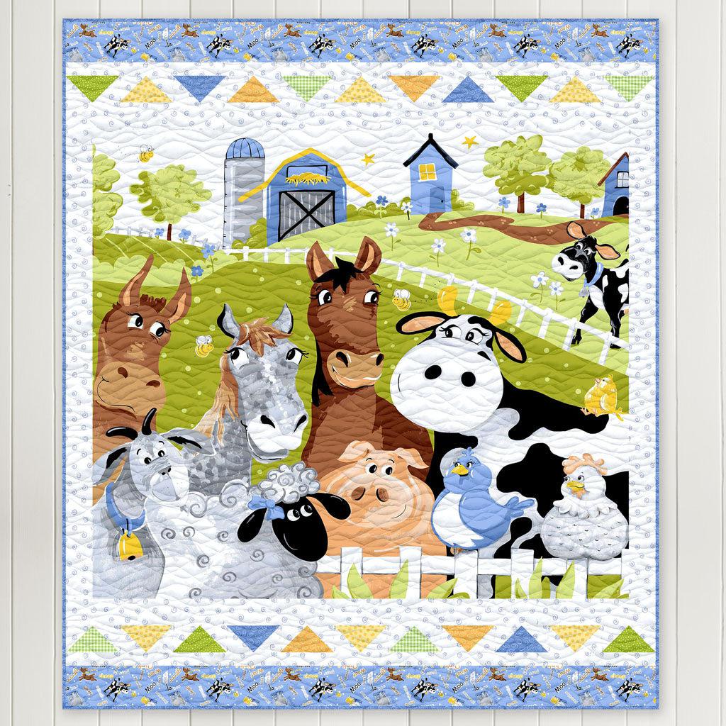 Quilt Panel for Baby, “Baby Gone Wild” by Masha D'yans Design for