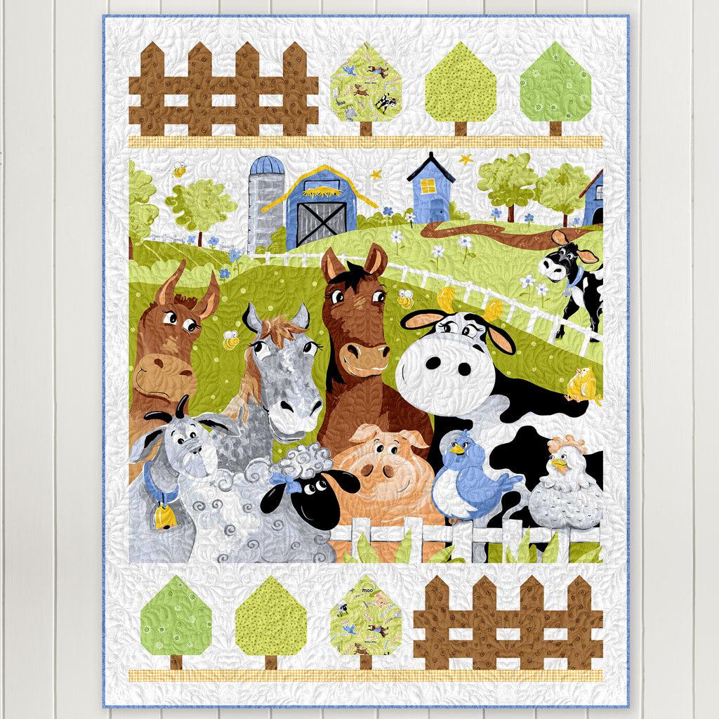 Barnyard Blues Open Gate Quilt Pattern - Free Pattern Download