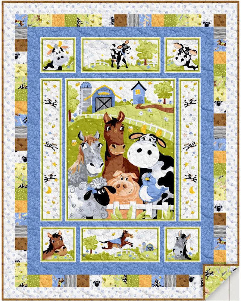 Barnyard Blues Pasture Pals Quilt Kit-Susybee-My Favorite Quilt Store