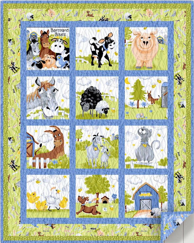 Barnyard Blues Storybook Quilt Kit-Susybee-My Favorite Quilt Store