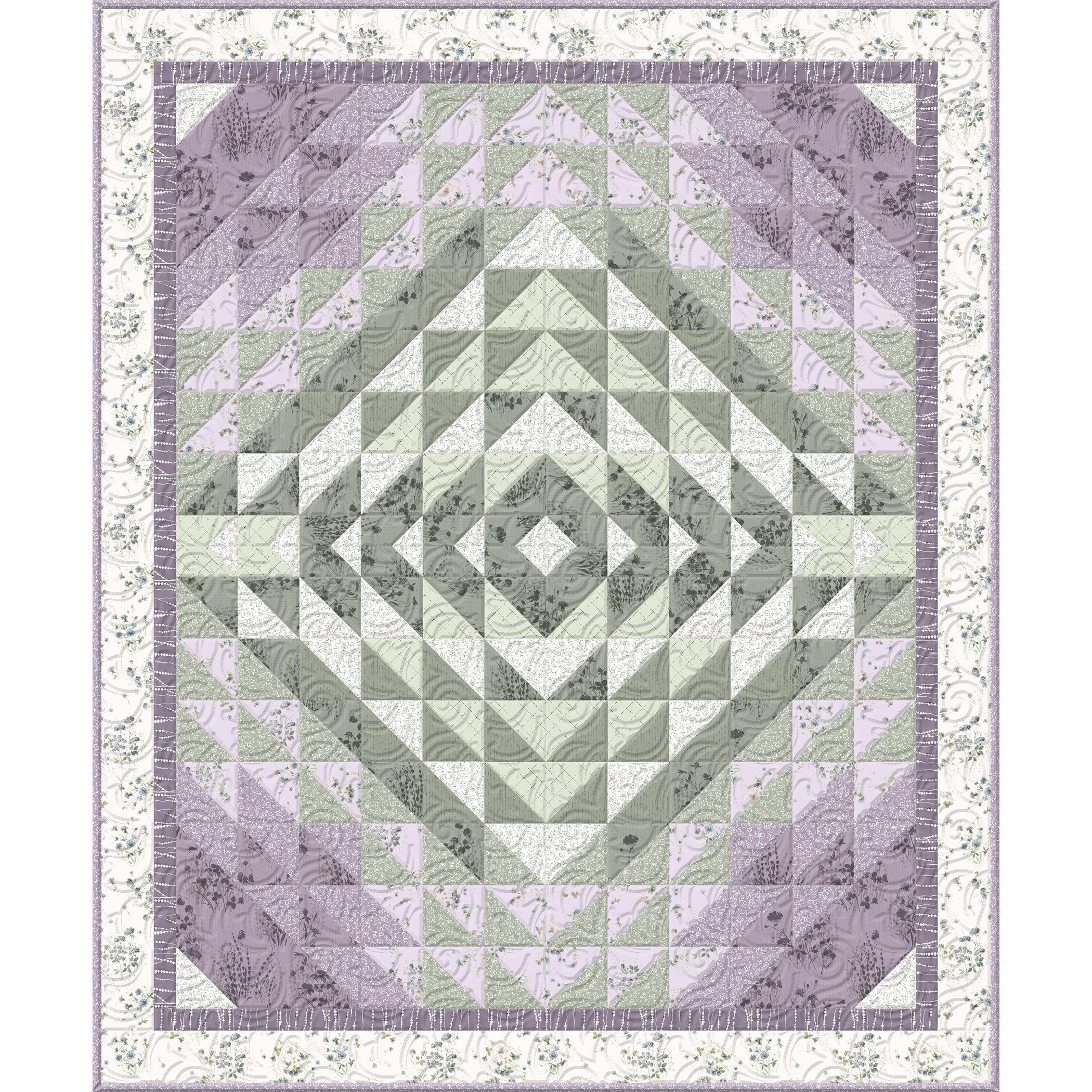 Basic Medium Throw Quilt #10 - Free Digital Download-Wilmington Prints-My Favorite Quilt Store